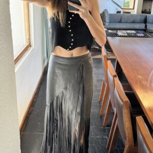 Pollera de flecos