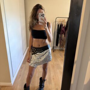 (PRE venta) Falda Wild shine plata